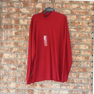 Izod Red Mock Turtleneck Shirt